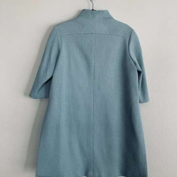 Yoana Baraschi Roman Tile Blue Swing Coat - Picture 8 of 8